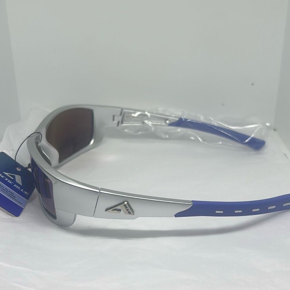 Arctic Blue Wraparound Sports Sunglasses – UV Protection - Picture 2 of 3